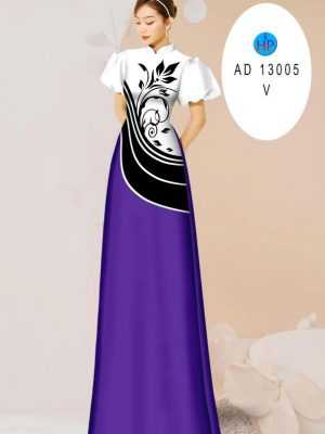 Vải Áo Dài Hoa In 3D AD 13005 32